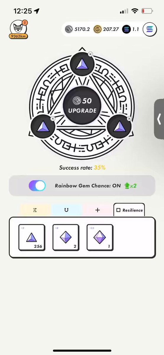 The image shows a phone screen with an app icon, which appears to be a game or puzzle. There are three circles on the screen, each containing a different number of points. The first circle has 10 points, the second one has 20 points, and the third one has 30 points. A message is displayed in the bottom right corner that reads "I lost everything #stepn". This suggests that the user has failed to complete all three levels or tasks within the app.