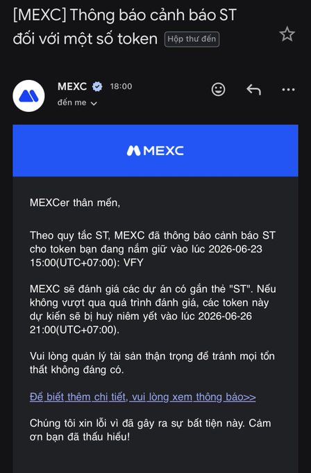 The image shows a message from a company named MECC, which is written in Vietnamese. The message appears to be an email or a letter sent by MECC to its customers. It contains information about a new service they are offering on their website.