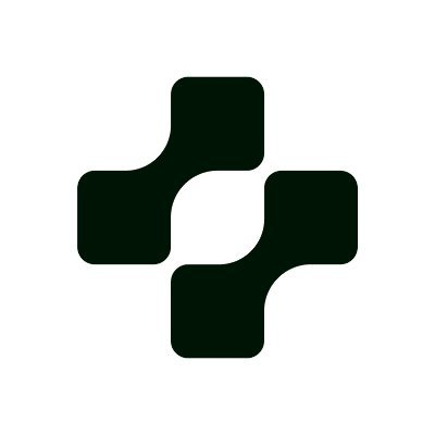 The image shows a black abstract logo consisting of four interlocking rounded square shapes arranged in a cross or plus pattern, which appears to be the branding for Ctrl Wallet, the cryptocurrency wallet service that has announced its permanent shutdown following the Cardano wallet exploit that drained approximately $2.4 million in ADA from hundreds of users.