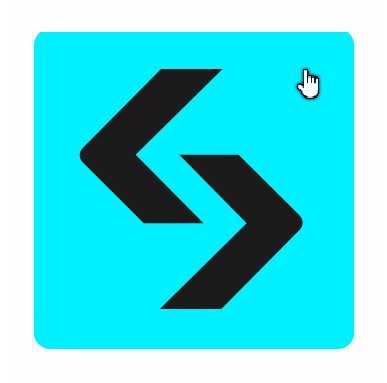 The image shows a cyan-colored icon featuring two black chevron/arrow shapes pointing right, along with a small pixelated hand cursor in the upper right corner—visually evoking a "click" or "next" action. It complements the post by serving as a branded graphic promoting Bitget, a cryptocurrency exchange where users can trade Bitcoin, Ethereum, and other altcoins.