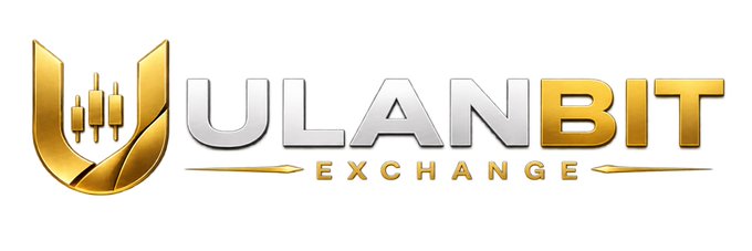 The ULANBIT Exchange logo, featuring a golden emblem with candlestick chart elements beside silver and gold lettering.