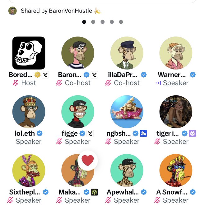 The image features a collection of twelve different cartoon characters, each with their own unique appearance and style. The characters are arranged in a circular fashion, creating an interesting visual effect that draws attention to them. Some of these characters include a monkey wearing a crown, a lion, and a tiger. The post also includes text elements such as "Shared by Baron von Hustle", "Baron von Hustle", "Baron von Hustle", "Baron von Hustle", "Baron von Hustle", "Baron von Hustle", "Baron von Hustle", "Baron von Hustle", and "Baron von Hustle". The post also mentions a speaker named "Aspeller" who is interested in the cartoon characters.