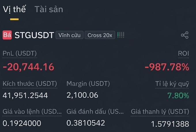 In this image, there is a financial tracking app displaying various statistics related to a user's investment. The app shows that the user has experienced a loss worth -20,744 dollars (or approximately 19,100 dollars), with the DAO holding 1 dollar and 7891 bitcoins remaining in their account. It also indicates that this loss will result in conversion to ZRO, with layer zero confirmating this conversion and execution of the remaining STG amount. The post about "STG" was most likely a mistake or misinterpretation of an event taking place on the app's timeline, which caused the user to receive incorrect information regarding their investment status.