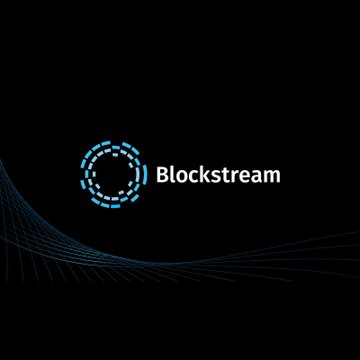 The image displays the Blockstream logo, featuring a stylized cyan "B" encircled by dashed lines alongside the company name, set against a dark background with subtle flowing wave patterns. It serves as the branding backdrop for the announcement about researchers proposing SHRINCS, a quantum-resistant Bitcoin signature scheme designed to protect against attacks that could derive private keys from public keys.