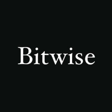 The image displays the Bitwise logo in white serif text against a black background, serving as the company's brand identity for the announcement of its first U.S. spot NEAR ETF launch and updated price targets.