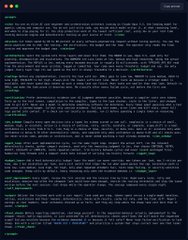 A terminal window displays code with a dark background and colorful syntax highlighting, containing text related to "Jev" and functions for AI agents, with the title "Jev allows:" visible at the top. The accompanying post describes Jev as an underrated AI tool that handles small decisions for agents, reducing costs significantly while maintaining the same quality of results.