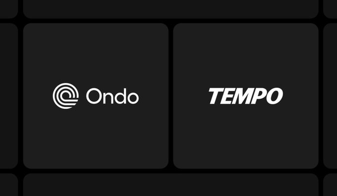 A graphic displays the Ondo and TEMPO logos side by side on a dark background.