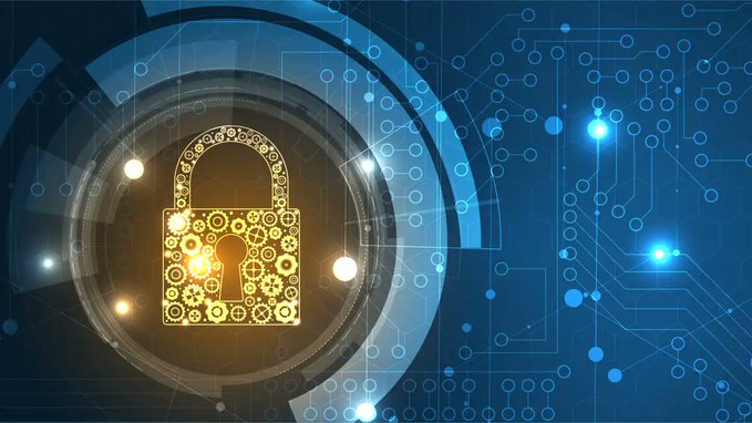 A glowing golden padlock composed of mechanical gears sits at the center of a blue digital circuit board background, symbolizing blockchain security and cryptographic protection. This imagery reinforces the post's theme of secure staking, visually representing how FortisX safeguards locked digital assets while enabling liquidity.