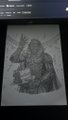 A dark sketch-style image shows a hooded figure drawing a bow, with text in the upper corner reading "Argile - Hover...".