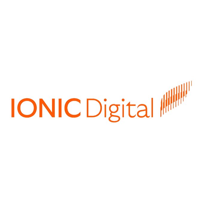 The orange logo for 'IONIC Digital' displayed on a white background.