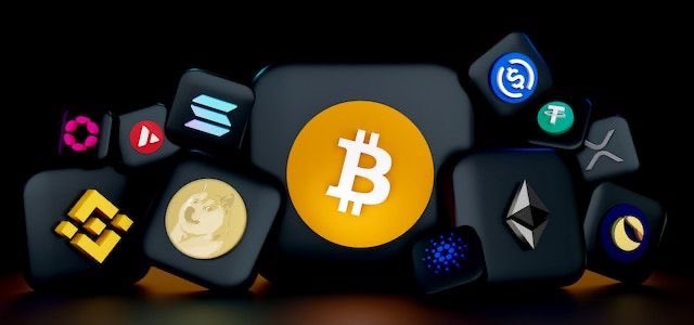 A collection of cryptocurrency icons arranged on black cubes, with the prominent Bitcoin logo front and center, surrounded by altcoin symbols including Ethereum, Solana, XRP, Chainlink, BNB, Avalanche, and others. The image visually reinforces the post's message about potential altcoin rotation as Bitcoin dominance faces a critical turning point in the market.