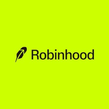 The image shows the Robinhood logo and name in black text on a bright green background. It relates to the post by visually representing Robinhood as the subject of comparison against Solana regarding which has more "jeets" (traders or users).