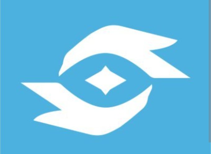 A logo featuring two stylized white hands forming an eye shape around a four-pointed star on a light blue background.