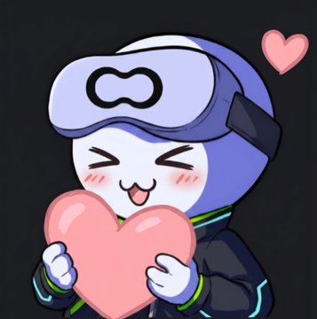 The image features a cartoon character wearing a virtual reality headset, holding a heart while smiling. The caption of the image reads "Why @get_optimum Matters for the Web3 Ecosystem This time, I looked into why Optimum is important for the Web3 ecosystem".