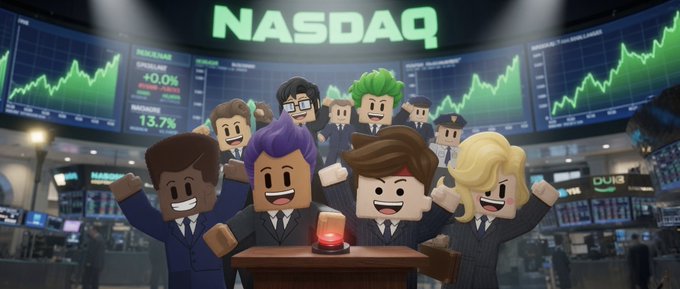 The image features a group of cartoon characters standing around a table, with one character holding up a red light. They are all smiling and appear to be enjoying themselves. The background shows a stock trading floor filled with people working at desks, indicating that they might be in a movie or TV show set. The post on the image is about money evolving and how it affects people's lives. It seems like the cartoon characters could be representing this concept through their actions and expressions.