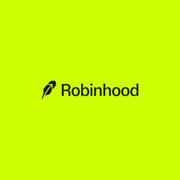 The image shows the Robinhood logo featuring its iconic feather icon and "Robinhood" wordmark in black, centered on a bright lime green background — representing the company referenced in the post about Robinhood's launch of tokenized stocks on its own Ethereum-based blockchain.