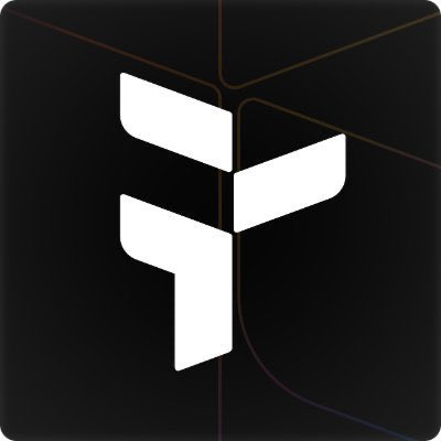 The image features a black square with a white logo prominently displayed at its center. The logo consists of three lines connected by a triangle, creating an arrow-like shape. Below this logo, there's text that reads "GN gTRIA Tria: The End of Gas Friction Tria is simplifying cross-chain transactions with infrastructure that removes the constant need for native gas management". This image appears to be related to a post on social media or a discussion about the new cryptocurrency called "GN gTRIA Tria", which aims to simplify cross-chain transactions and remove the need for native gas management.