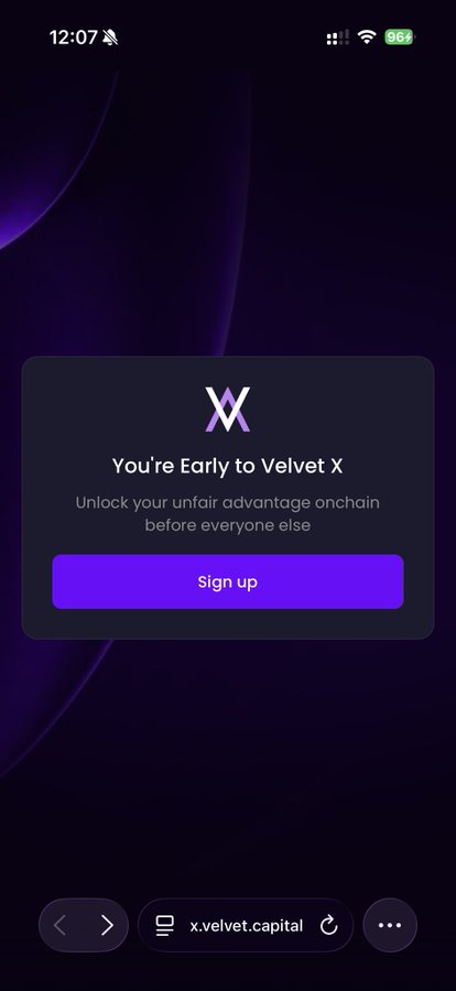 The image shows a phone screen displaying a signup page for a new cryptocurrency called "Solana" with a purple background, white text, and a purple button. The signup page also includes an invitation to join the early beta testing phase of the project. The post suggests that this is a smart wallet tracking feature, which allows users to track their investments in Solana.