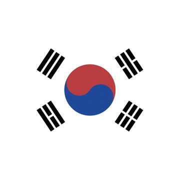 The image shows the South Korean national flag, which relates to the post about a petition in South Korea to delay crypto taxation and mentions the country's Finance Minister nominee Lee Hyoung-il.