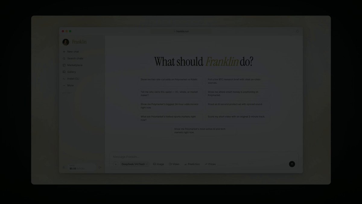 The image features a computer screen with a message saying "What should Franklin do?". The text appears to be displayed from an app, which could possibly involve a messaging or search app like WhatsApp or Google Maps. In this context, there might be some sort of research being conducted on Franklin's work related to her name. Additionally, the image also includes other posts and messages with references such as "Using Crypto wallet" and "End to end". The overall composition seems to be related to an educational or information-sharing platform where users are exchanging ideas about Franklin.