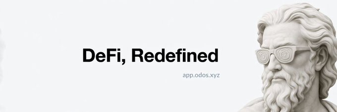 The image features a statue of a man wearing sunglasses with the words "Defi, Redefined" written above his head. The text also includes an app name, Apposodexyz, which might be related to the app or service being referred to in the image.