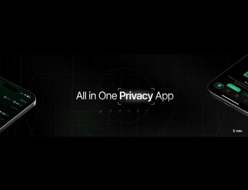 The image shows two cell phones side by side with the text "All in One Privacy App" written above them. The phones are positioned such that one phone is at the top left corner, while the other is at the bottom right corner of the screen. The text on the phones reads "Fresh update | @veilolayer OG access waitlist t is live this is a new project that went live today, don'n miss out the early access". This suggests that there might be an update available for these devices or they are showcasing a new feature in their privacy settings.