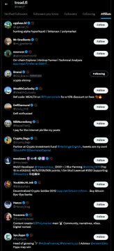 A screenshot of Twitter/X feed notifications mentioning @upsidefi and @tread_fi, with the post highlighting that Tread.fi airdropped life-changing amounts (15% of total supply) to its community, including some users receiving $80k+ worth of tokens.