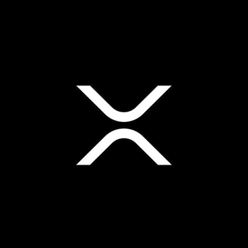 The image displays the XRP cryptocurrency logo, a stylized white "X" on a black square background, which corresponds to the subject of the accompanying post highlighting XRP as CNBC's "hottest" crypto trade and noting Italy's largest bank purchasing $18 million worth of the digital asset.