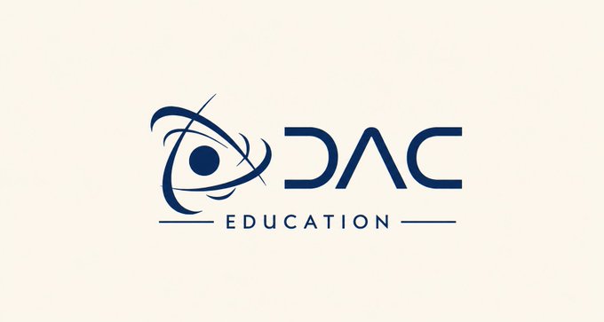 DAC Education logo featuring a stylized eye design alongside the letters 'DAC' on a cream background.
