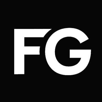 The image shows a bold white "FG" logo on a black background, representing FG Nexus, the Nasdaq-listed company that sold off all its digital assets by June 30, ending its brief Ethereum treasury strategy.