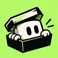A cartoon illustration depicts a white book character popping out of a dark box against a bright green background, appearing surprised.