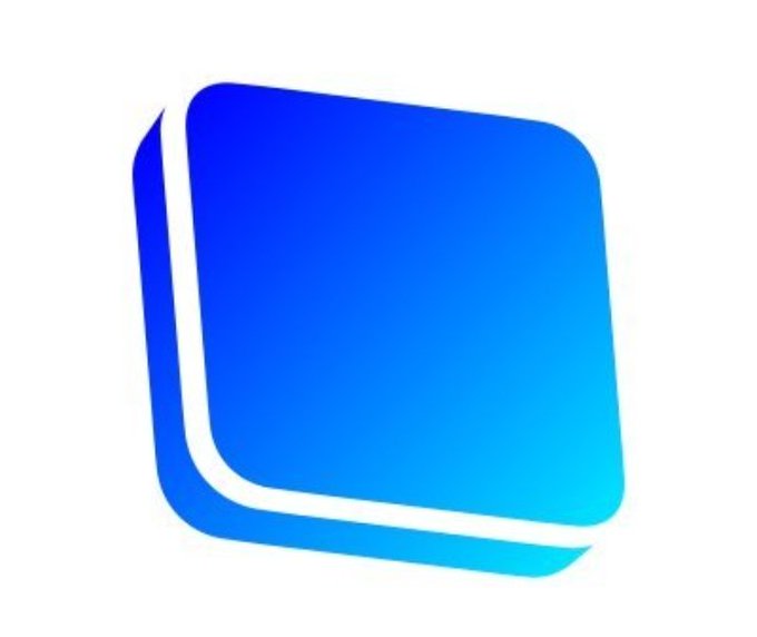 A blue gradient square icon, resembling the Coinbase Wallet app logo, is displayed on a white background. The image symbolizes Coinbase's Base network, an L2 blockchain, in the context of speculation about a potential $BASE token airdrop that may reward active ecosystem contributors rather than all wallet holders.