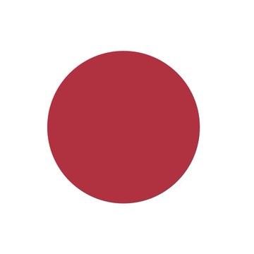 A solid crimson red circle, resembling the flag of Japan, is displayed against a white background—evoking the Bank of Japan's (BoJ) market interventions referenced in the post about Thursday night yen trading sessions.