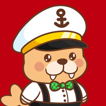 A charming illustration features a friendly walrus character wearing a traditional white sailor hat adorned with a black anchor, paired with suspenders and a green broccoli-shaped bowtie against a vibrant red background, embodying the cute and nautical theme that matches the playful announcement about "Macarunes" being the cutest mint of 2026.