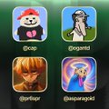 The image shows four app icons—Snapchat, Instagram, Lensa AI, and a panda filter—while the post promises exclusive trading on Pumpfun, suggesting the creator is shifting from social media platforms to the crypto trading app.