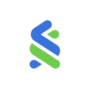 A stylized logo featuring blue and green interlocking shapes forming an "S" design appears alongside news that Standard Chartered initiated coverage of Ethena, forecasting $ENA will reach $2 by end-2028 as USDe supply expands.