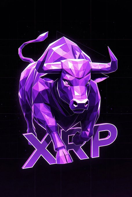 The image features a purple bull with horns, standing against a black background. The bull appears to be running or galloping across the frame, creating a sense of motion. The text "XP" is written below the bull's head, which could potentially be related to Bitcoin or cryptocurrency. The caption above the image reads: "Only 4 days left. The Senate must pass the 𝐛ClarityAct by Thursday, after which Congress will enter a two-week recess. A series of important meetings will be held during this period."