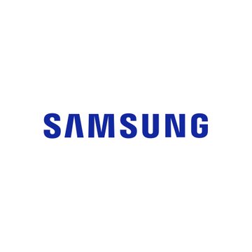 The image displays the Samsung logo in blue text on a white background. It relates to the post by representing the brand behind Samsung Wallet, which is set to add native USDC support to its US Galaxy devices.