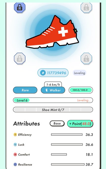 The image shows a white screen with an app icon, which appears to be a running app or game. The icon features a red shoe with a white cross on top of it. The background of the screen displays various icons related to the app's attributes such as "attributes", "efficiency", and "comfort". The post also mentions that the app is set to run in the evening, which could be due to the time zone or daylight saving time adjustments.

The image does not provide any specific information about the content of the app itself but rather focuses on its icon and the attributes displayed on the screen.