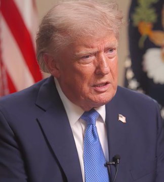 In this image, President Trump speaks about Bitcoin and cryptocurrency, calling it a "big deal" and a "good thing for our country." His words suggest a shift in his stance on digital assets, as he previously expressed skepticism.