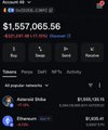 The image shows a cell phone screen displaying an app that contains information about Bitcoin transactions, specifically showing transactions involving $1,157,86. The image also includes a link to a Facebook page named "Inside Bitcoins" with a "like" button on it.
