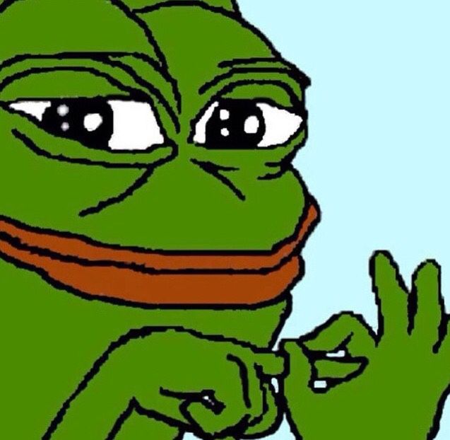 A cartoon image of Pepe the Frog, a green anthropomorphic frog character, looking sad with teary eyes and holding his hands together in a pleading gesture.