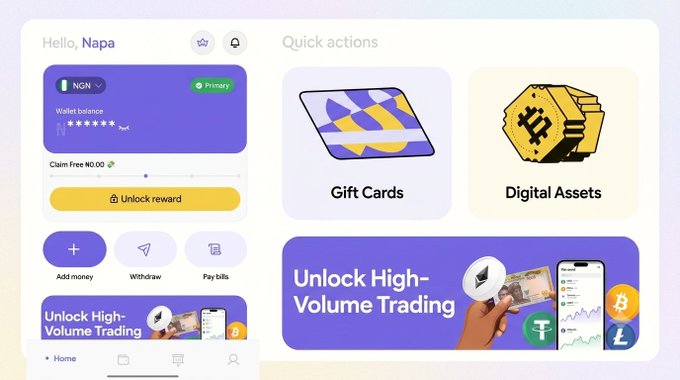 The image shows an app called @myridima, which has been described as a practical tool for everyday users across Africa. It provides real utility by offering various features such as trading, digital assets, gift cards, and more. The app is designed with simplicity in mind, making it accessible to a wide range of users who may not have extensive experience in trading or investing. By focusing on the needs of everyday users, @myridima has created an innovative platform that goes beyond standard trading services and offers real value for money.