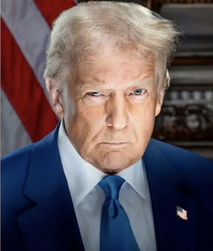 Donald Trump, depicted with an intense gaze, is featured in an image that accompanies a post about the White House reviewing the #Bitcoin and Crypto Clarity Act. This legislation aims to provide clear regulations for the cryptocurrency industry.