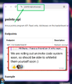 The image displays an Arcus app screenshot showing a "Activity Log" for user "willydefi" with a red rectangular error message stating "You are calling our private node system. Invite codes cannot be related to referrals from yourself (size 1.)" The image illustrates a user encountering an invite code error when attempting to use a referral code on their own account, highlighting an issue with Arcus's referral system that the accompanying post addresses.