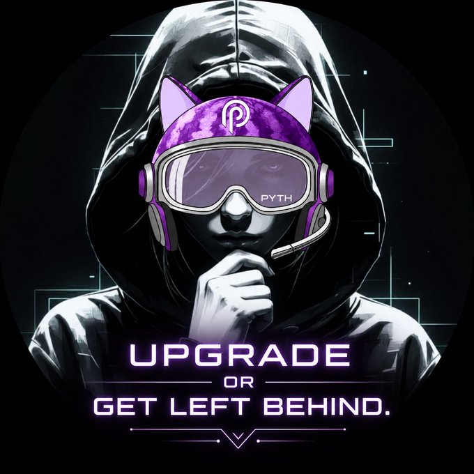 The image features a person wearing a purple hoodie with a cat head hat and goggles over their eyes. The text "Upgrade or Get Left Behind" is written above them, suggesting that they are either upgrading their gaming experience by purchasing new games or trying out a new game without having to upgrade their current setup.