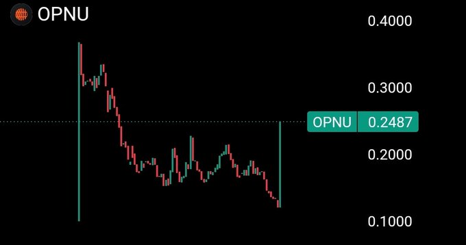 The image is a chart with a few different lines going up and down indicating that there is an upward trend in a certain market, specifically in SPX trading. There are two main lines shown, one of which is labeled "OPNU". The other line is labeled "OPNU" as well. One can deduce from this information that there might be some speculation or interest in the OPNU coin, which is being followed by SPX at the moment. The chart also shows a steep drop and a subsequent increase. The post discusses two possible projects for OPNU - Bitcoin and Ripple - with one project already on track to become 2x its current price of $OPNU. If this trend continues, it's an indication that these projects could potentially be worth investing in or trading.