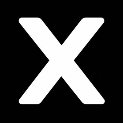 A white letter 'X' on a black background, which is the logo for the social media platform X (formerly Twitter).