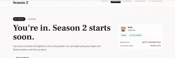 The image shows a webpage about "Season 2" with the text "You're in. Season 2 starts soon." along with details about a "Quickie" trade involving Justin Sun (jhtsun.eth), showing a weekly total of 47.77 TRUMP/CHIB and estimate value of 02:00 PM. 

The connection to the post is thematic irony: Justin Sun, known for crypto M&A-style dealings, is featured in this financial/trading interface, which the post uses as a parallel to frame marriage as a "merger and acquisition" of family assets—blending business terminology with personal relationships.