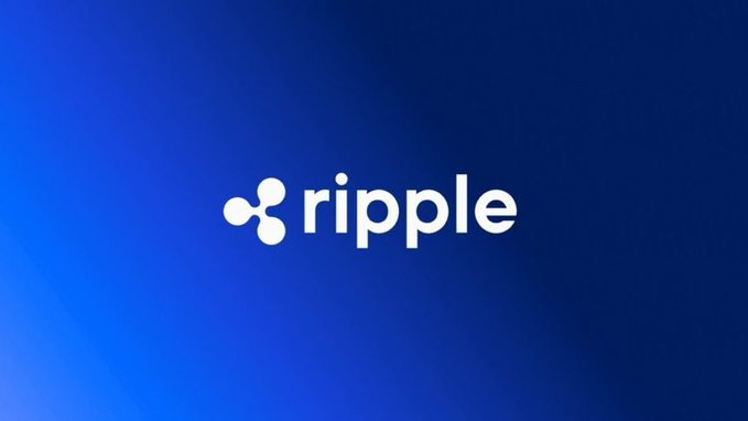 The Ripple logo displayed on a blue gradient background.